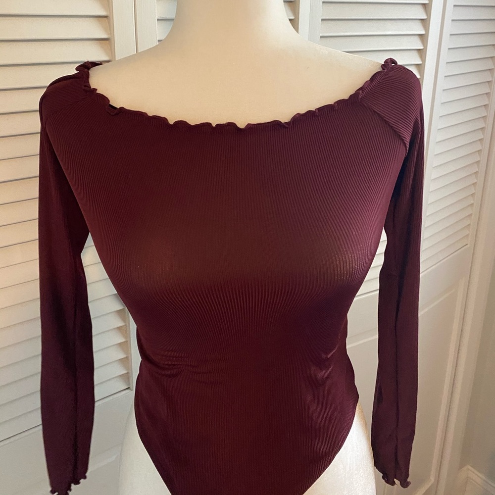 off the shoulder bodysuit